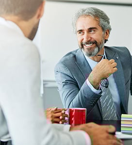 Man in business meeting