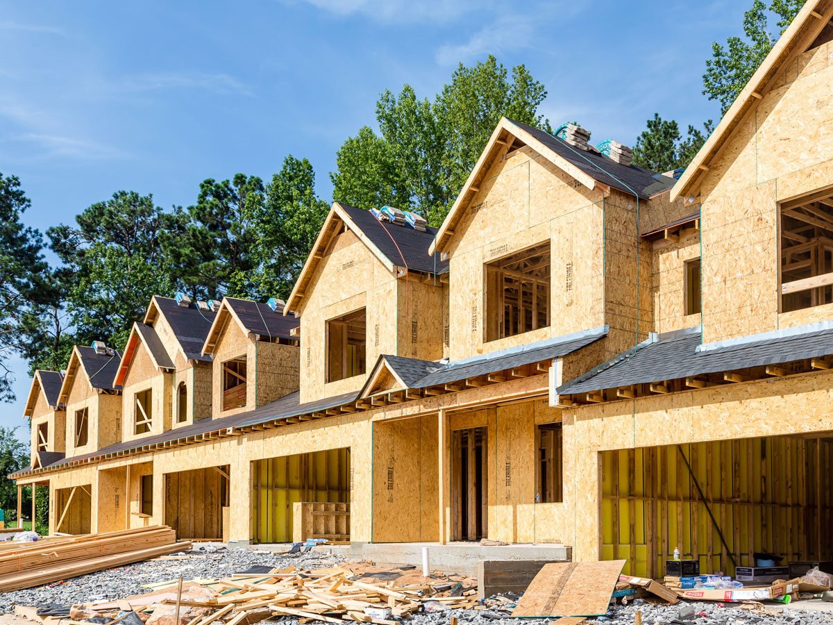 residential neighborhood construction project