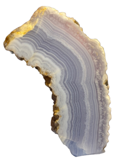 Slab of blue lace agate